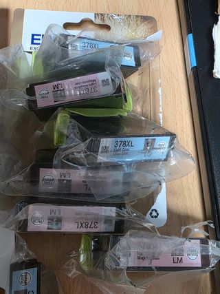 Cartuchos originales genuinos  Epson 378XL LM y LC