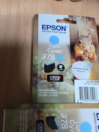 Cartuchos originales genuinos  Epson 378XL LM y LC