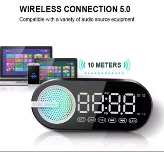 Altavoz Bluetooth Saikha Despertador 7 colores