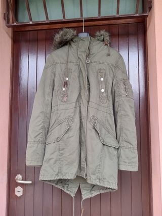 Giubbotto imbottito verde ragazza