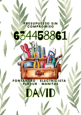 Fontanero · Electricista · Pladur · Manitas