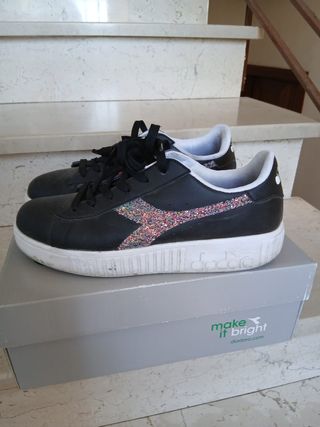Scarpe Diadora Donna Nere Glitter