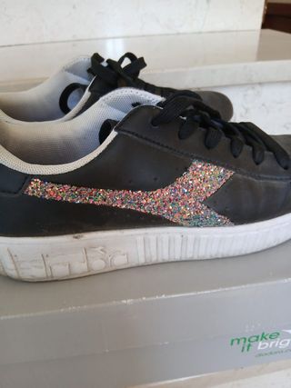 Scarpe Diadora Donna Nere Glitter