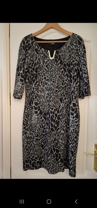 Conjunto Falda y Chaqueta blanca y negro 