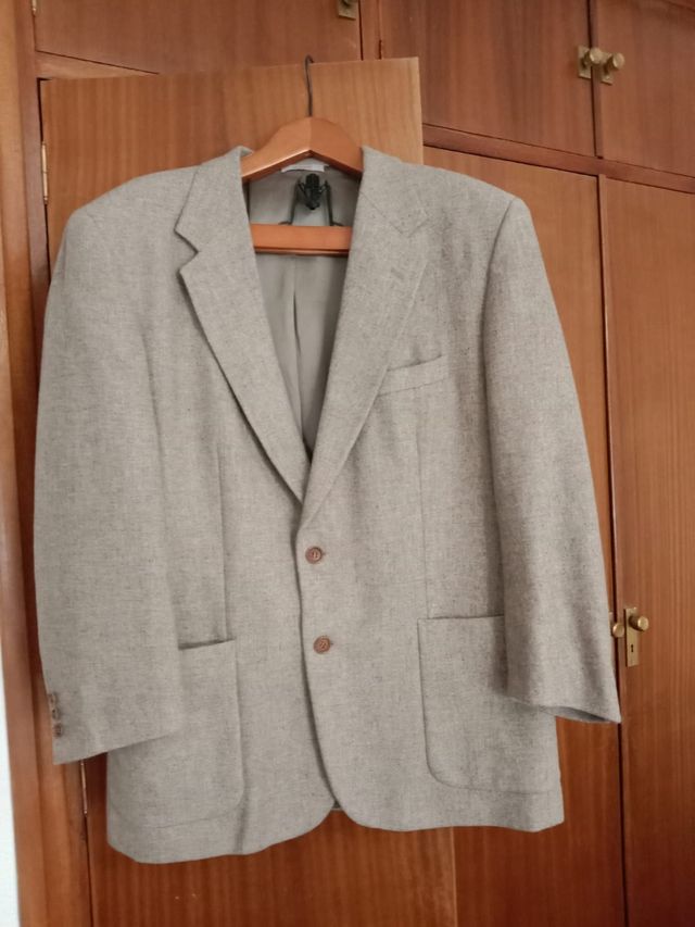 Americana beige hombre