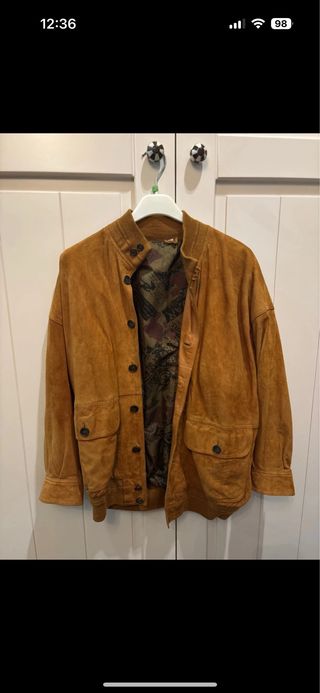 Chaqueta Vintage Ante Marrón