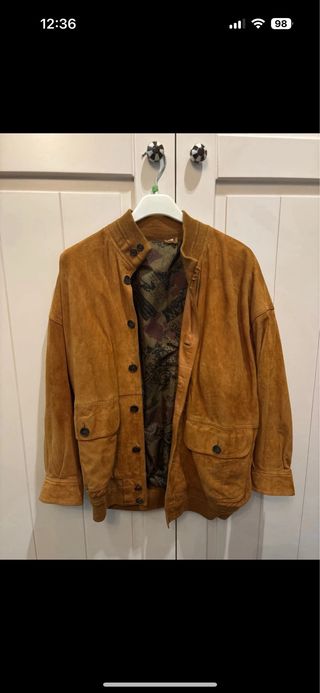 Chaqueta Vintage Ante Marrón