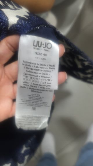 Giacca Liu Jo floreale blu e bianca