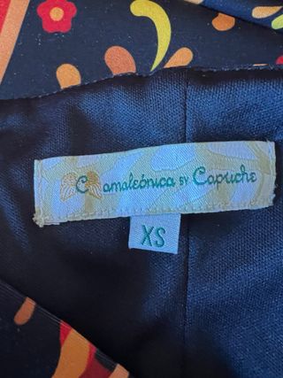 Falda Eladia Camaleónica Negra Multicolor