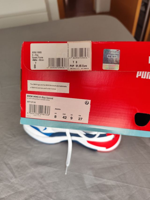 Zapatillas Puma BMW Motorsport Blancas y Azules