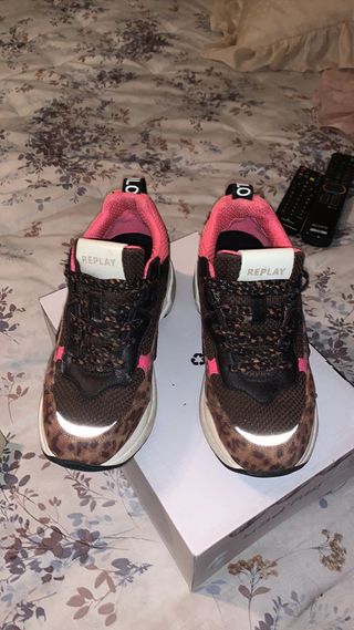 Sneakers Replay leopardate donna taglia 36
