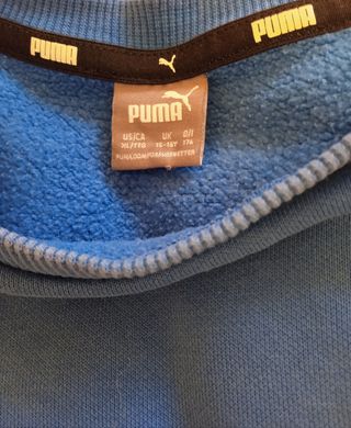 Sudadera Puma Niño Talla M Azul