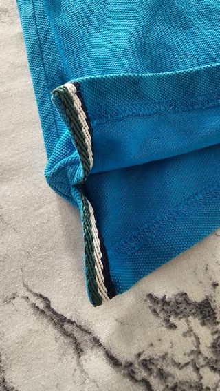 Camiseta Polo EW Manga Corta Azul Talla 4XL
