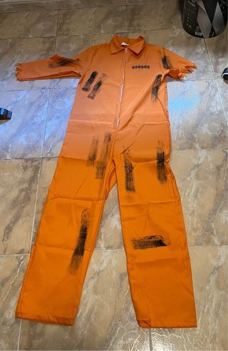 Disfraz Preso Naranja Talla Única