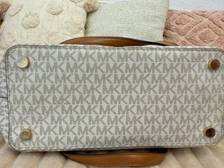 Bolso Michael Kors Blanco y Marrón - auténtico