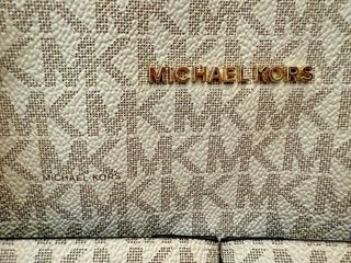 Bolso Michael Kors Blanco y Marrón - auténtico