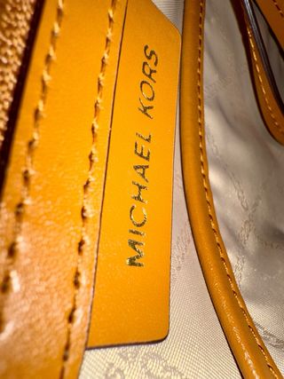 Bolso Michael Kors Blanco y Marrón - auténtico