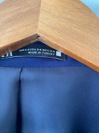 Traje Zara azul klein 