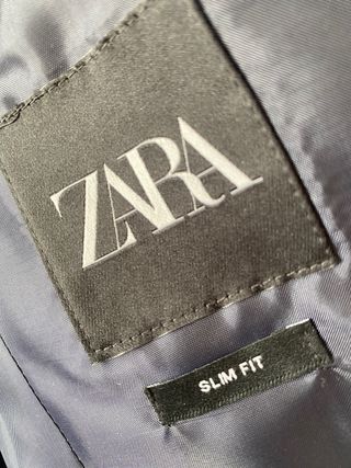 Traje Zara azul klein 