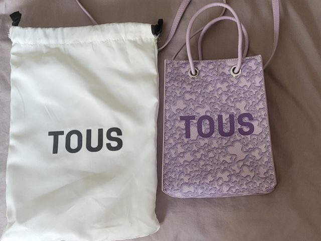 Bolso mini Tous Kaos Morado. También bandolera.