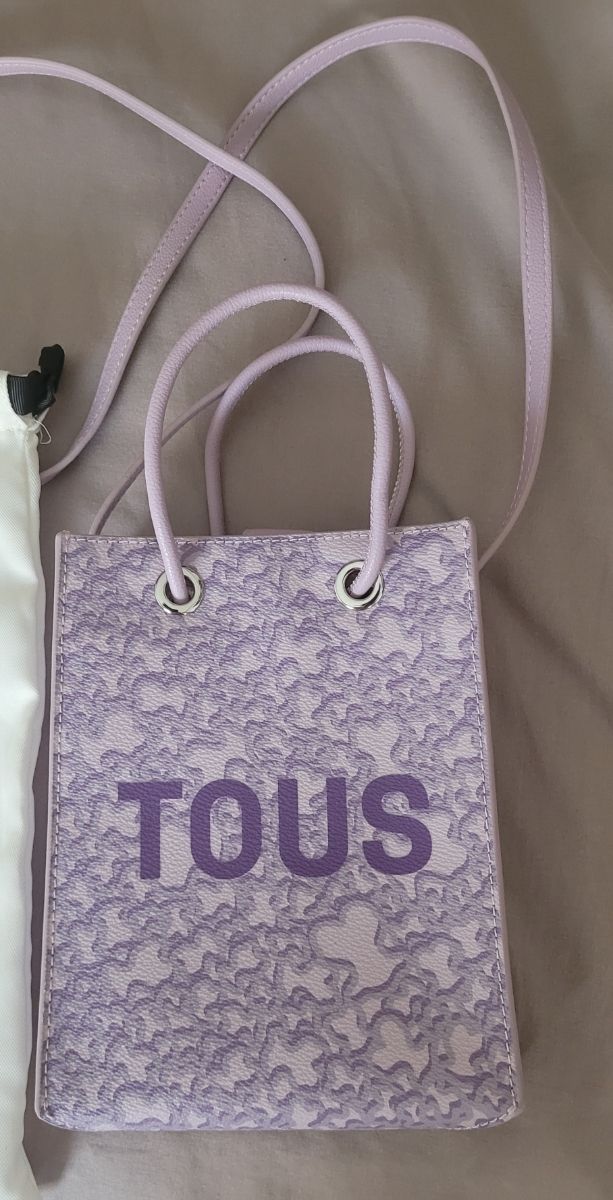 Bolso mini Tous Kaos Morado. También bandolera.