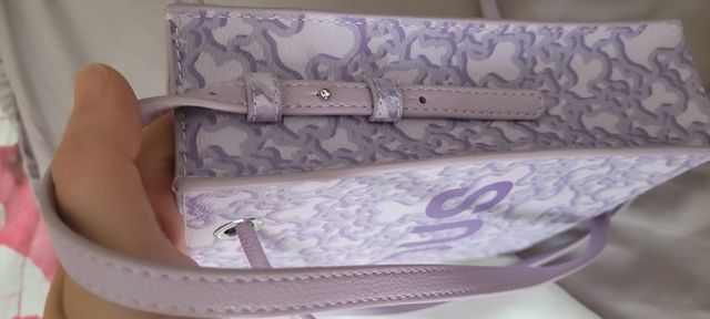 Bolso mini Tous Kaos Morado. También bandolera.