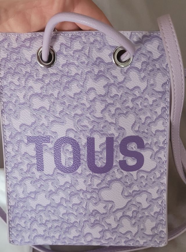 Bolso mini Tous Kaos Morado. También bandolera.