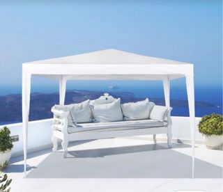 2 nuovi gazebo bianchi 3x3