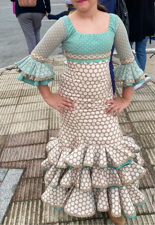 Traje Flamenca Niña Talla 10