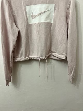 Felpa Nike Rosa Chiaro Cropped