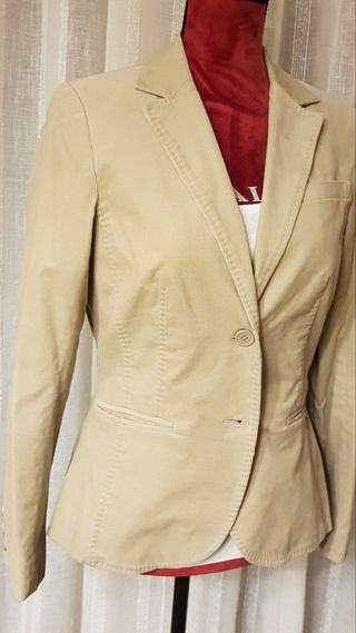 Blazer pana Caramelo beige