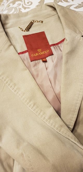 Blazer pana Caramelo beige