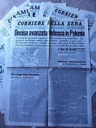 Riproduzione giornali e riviste d'epoca
