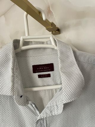 Camisa Zara Hombre Talla L Puntos