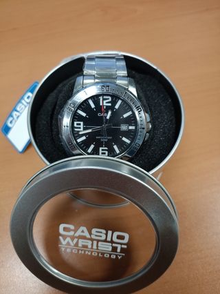 Reloj Casio Acero Inoxidable Negro