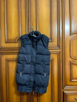 Elisabetta Franchi Gilet Piumino Smanicato Blu