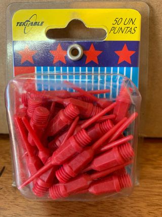 50 Puntas para Dardos Rojas
