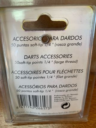 50 Puntas para Dardos Rojas
