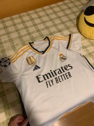 Camiseta Real Madrid 2023 2024 champions talla s