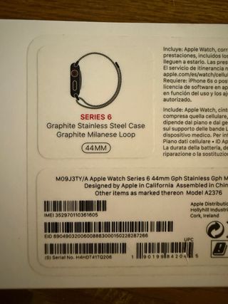 Apple Watch Series 6 44mm Acero GPS+Celular