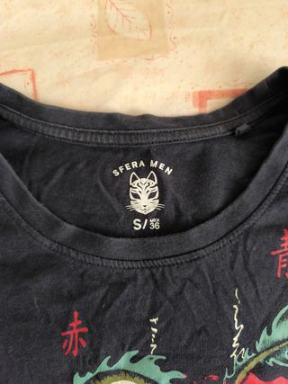 Camiseta Negra Dragón Japonés