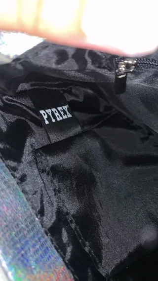 Borsa a tracolla donna Pyrex argento nera