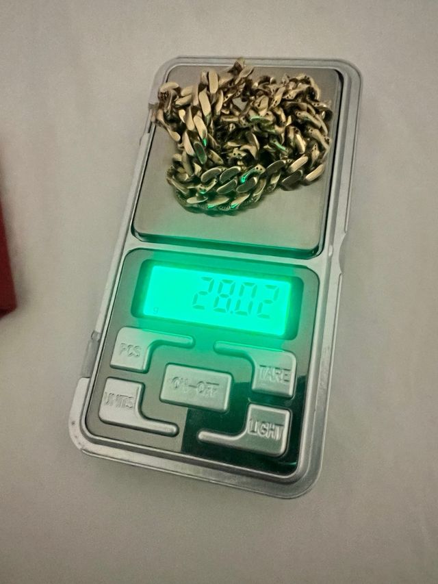 Cadena Oro 14k con Cierre Brillante