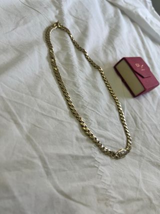 Cadena Oro 14k con Cierre Brillante