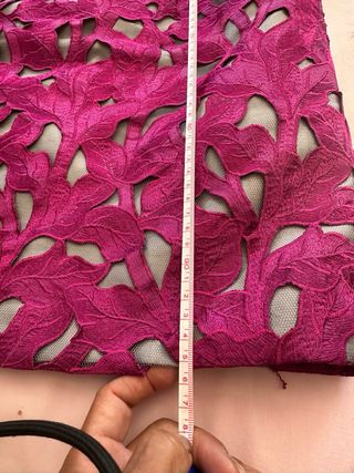 Vestido de fiesta rosa y morado