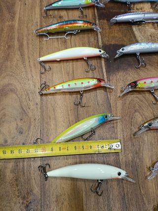 señuelos pesca 12gr spinning muestras caña carrete
