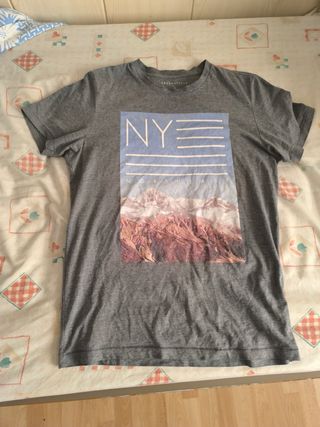 Camiseta Aeropostale Gris Talla M