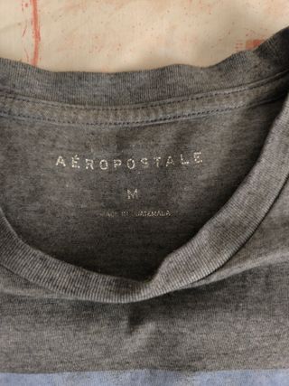 Camiseta Aeropostale Gris Talla M