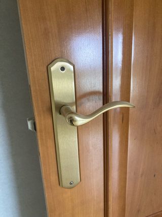 Puerta de madera marrón 72 cm