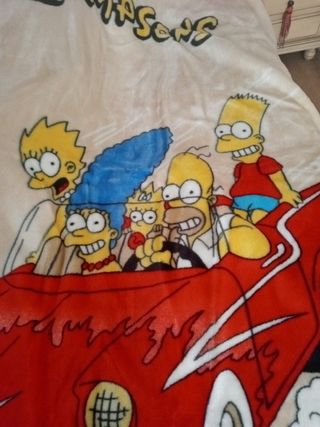 Manta Los Simpson Cama 90x 1'90